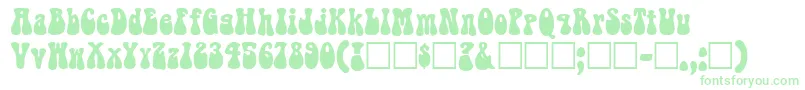 Belbott0-Schriftart – Grüne Schriften