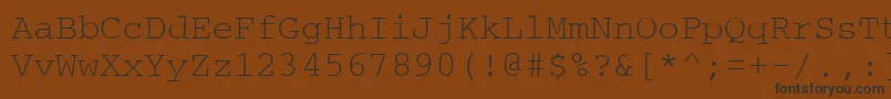 Шрифт Crtm – чёрные шрифты на коричневом фоне