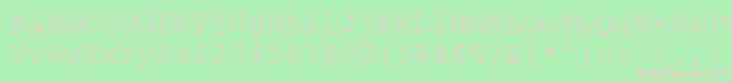 Crtm Font – Pink Fonts on Green Background