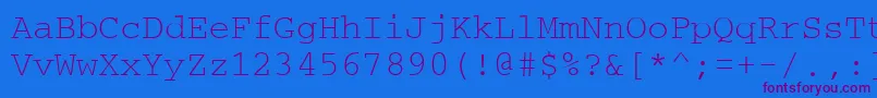 Crtm Font – Purple Fonts on Blue Background