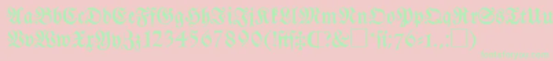 FrkC Font – Green Fonts on Pink Background