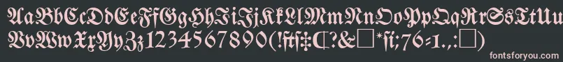FrkC Font – Pink Fonts on Black Background