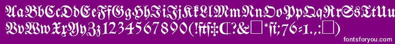 FrkC Font – White Fonts on Purple Background