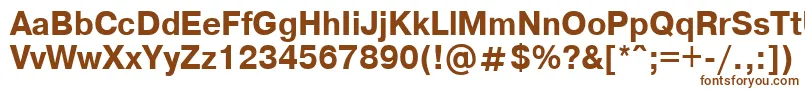 ArtsanscBold Font – Brown Fonts on White Background