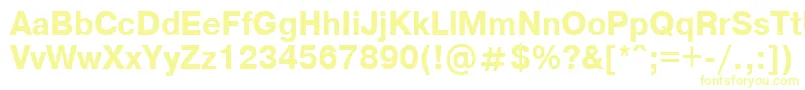ArtsanscBold-fontti – keltaiset fontit