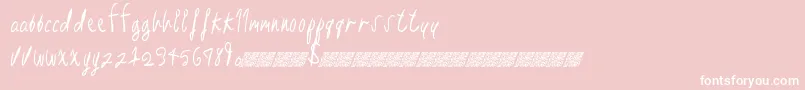 Rightplace Font – White Fonts on Pink Background