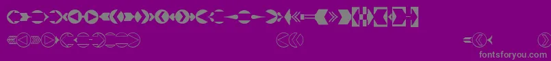 CreativearrowsLtFour Font – Gray Fonts on Purple Background