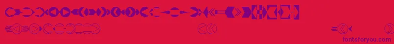 CreativearrowsLtFour Font – Purple Fonts on Red Background