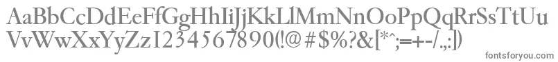 Garfeldserial Font – Gray Fonts on White Background