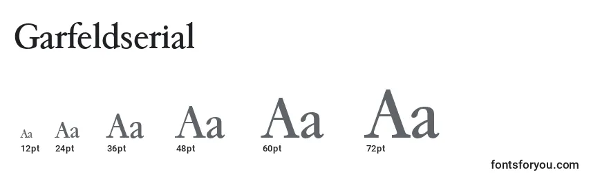 Garfeldserial Font Sizes