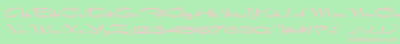 Nadejda Font – Pink Fonts on Green Background