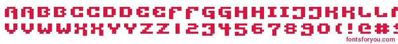 フォントPixtech2 – 赤い文字