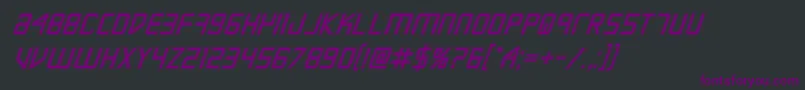 Escapeartistacadital Font – Purple Fonts on Black Background