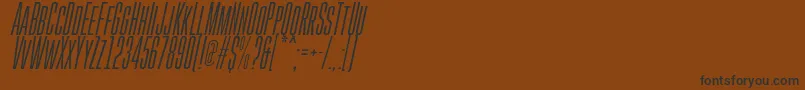 GoboldHighThinItalic Font – Black Fonts on Brown Background