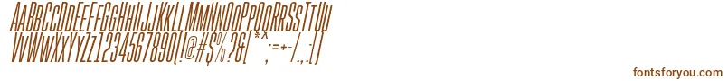 GoboldHighThinItalic Font – Brown Fonts on White Background