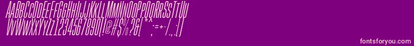 GoboldHighThinItalic Font – Pink Fonts on Purple Background