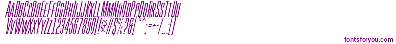 GoboldHighThinItalic Font – Purple Fonts on White Background