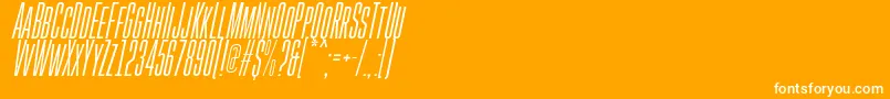 GoboldHighThinItalic Font – White Fonts on Orange Background