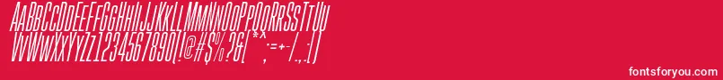 GoboldHighThinItalic Font – White Fonts on Red Background