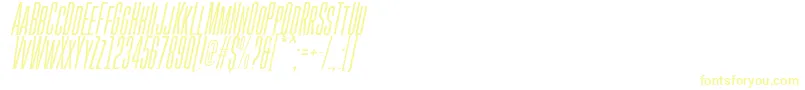 GoboldHighThinItalic Font – Yellow Fonts