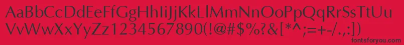 AgopusRoman Font – Black Fonts on Red Background