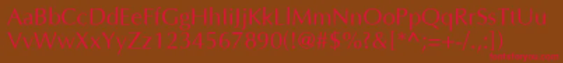 AgopusRoman Font – Red Fonts on Brown Background