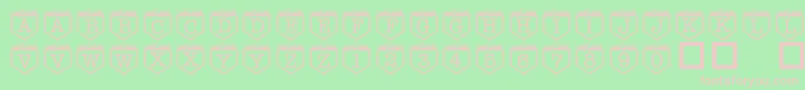 101InMyPocket Font – Pink Fonts on Green Background