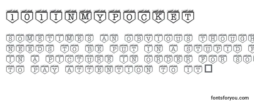 101InMyPocket Font