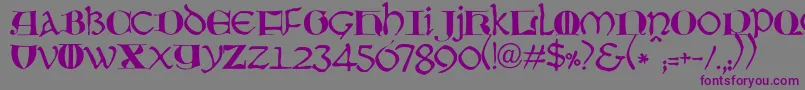 JmhMoreneta Font – Purple Fonts on Gray Background