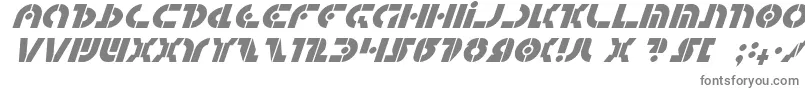 フォントQuest2i – 白い背景に灰色の文字