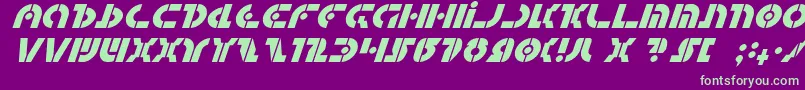 Quest2i Font – Green Fonts on Purple Background