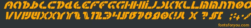 Quest2i Font – Orange Fonts on Black Background