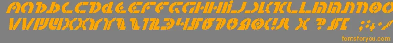 Quest2i Font – Orange Fonts on Gray Background