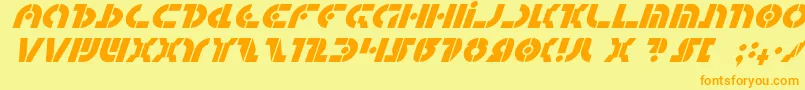 Quest2i Font – Orange Fonts on Yellow Background