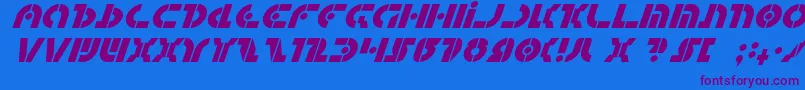 Quest2i Font – Purple Fonts on Blue Background