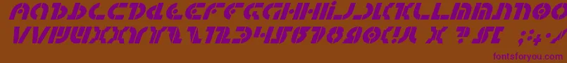 Quest2i Font – Purple Fonts on Brown Background