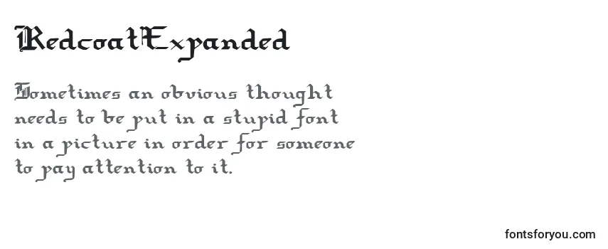 RedcoatExpanded Font