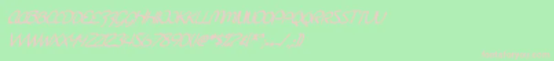 SfBurlingtonScriptScBoldItalic Font – Pink Fonts on Green Background