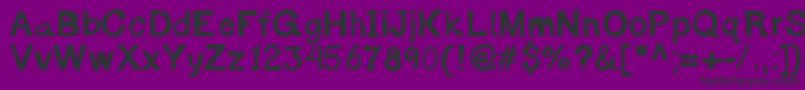 Byronreccon Font – Black Fonts on Purple Background