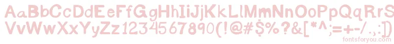 Byronreccon Font – Pink Fonts on White Background