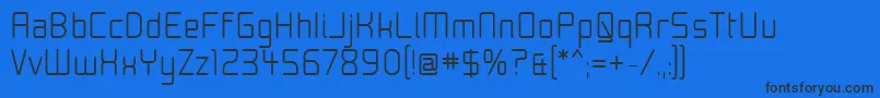 Moon15 Font – Black Fonts on Blue Background