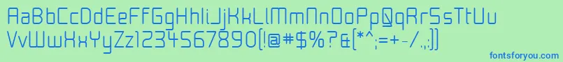 フォントMoon15 – 青い文字は緑の背景です。