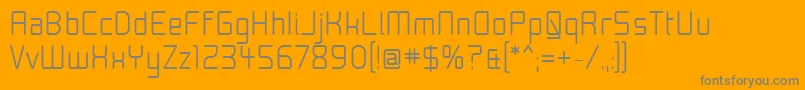 Moon15 Font – Gray Fonts on Orange Background