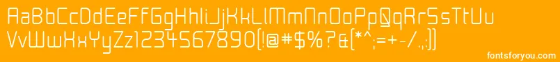 Moon15 Font – White Fonts on Orange Background