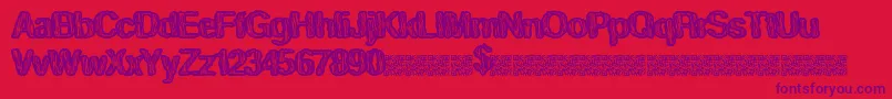 Tastyswirl Font – Purple Fonts on Red Background