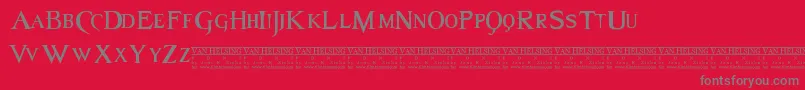 Más sobre la fuente Van fuente Van – Fuentes Grises Sobre Fondo Rojo