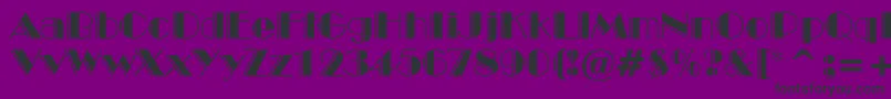 BroadwayEngravedBt Font – Black Fonts on Purple Background