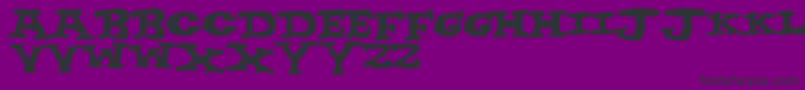 NighthourSolid Font – Black Fonts on Purple Background