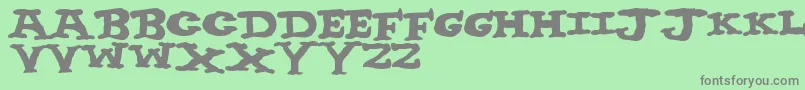 NighthourSolid Font – Gray Fonts on Green Background