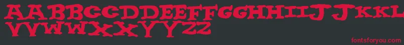 NighthourSolid Font – Red Fonts on Black Background